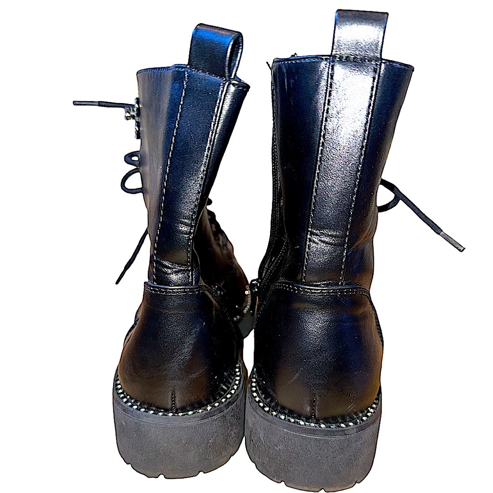 NWOT Women’s EU 39 chunky heel glitter boots - Picture 7 of 7